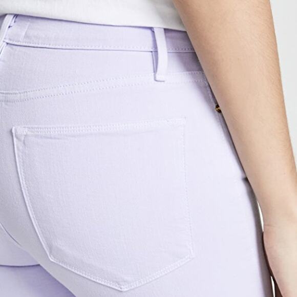 FRAME Le High Skinny Raw Edge Jeans Lavender 26 - Picture 4 of 12